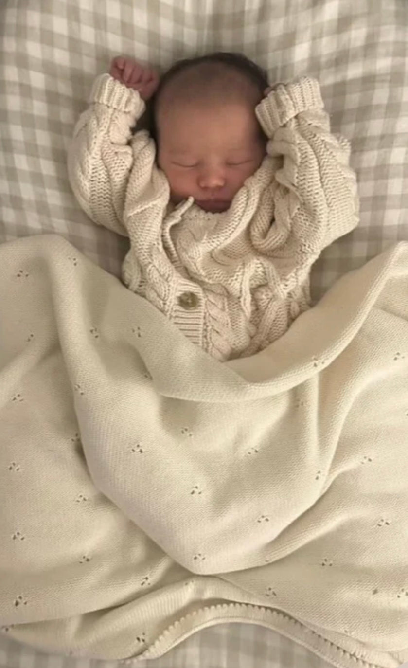 Cloudy baby blanket