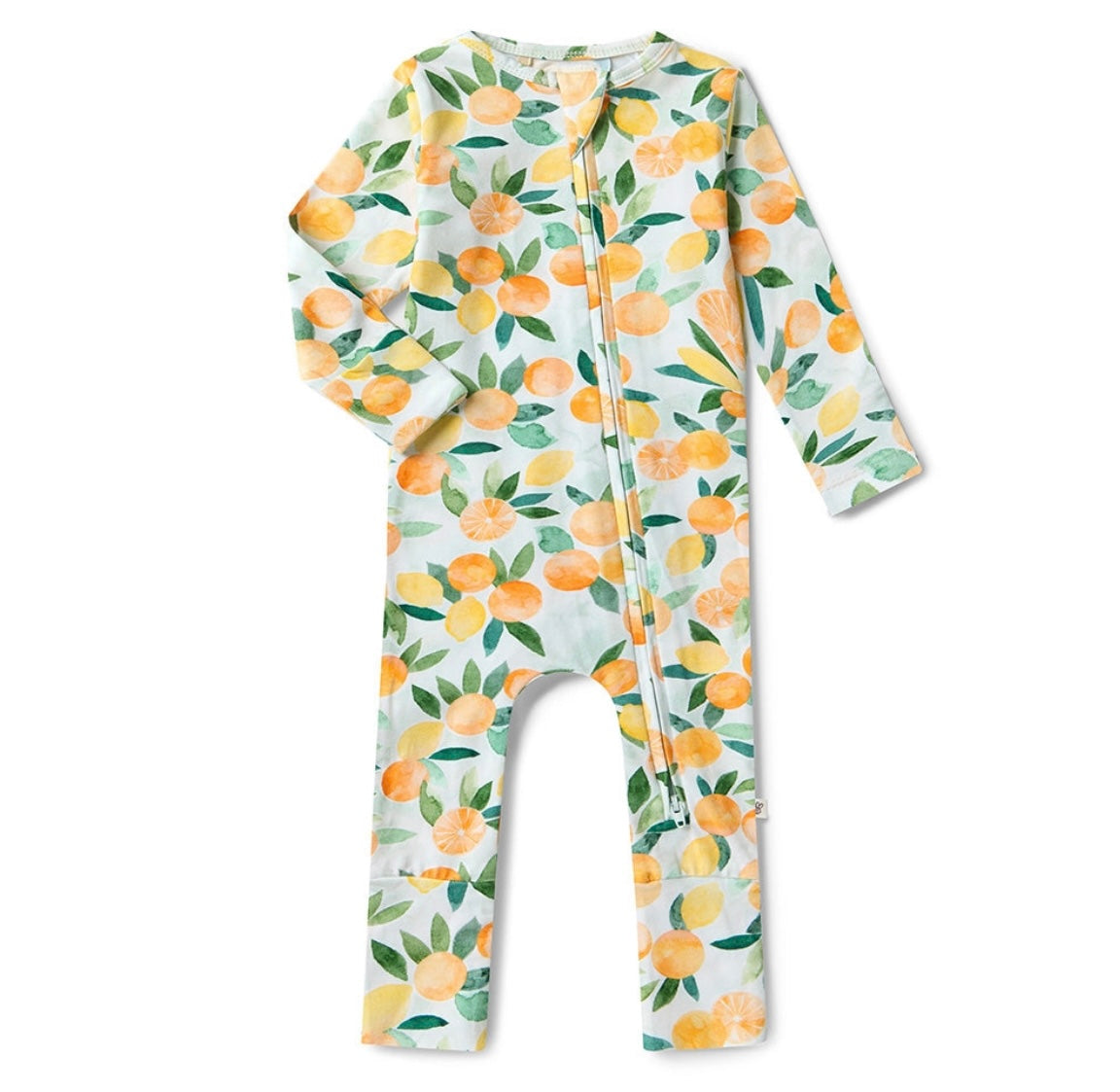 Citrus Squeeze Organic Snugglesuit Convertible Romper
