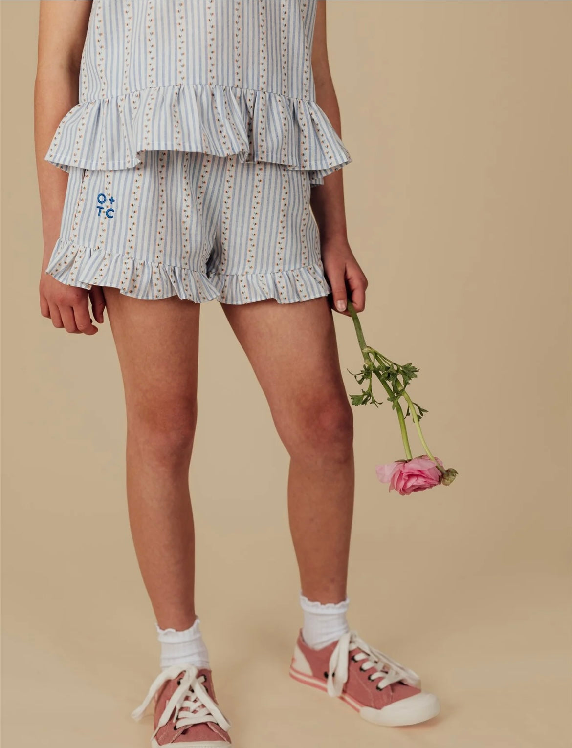 Peaches Boxy Frill Singlet