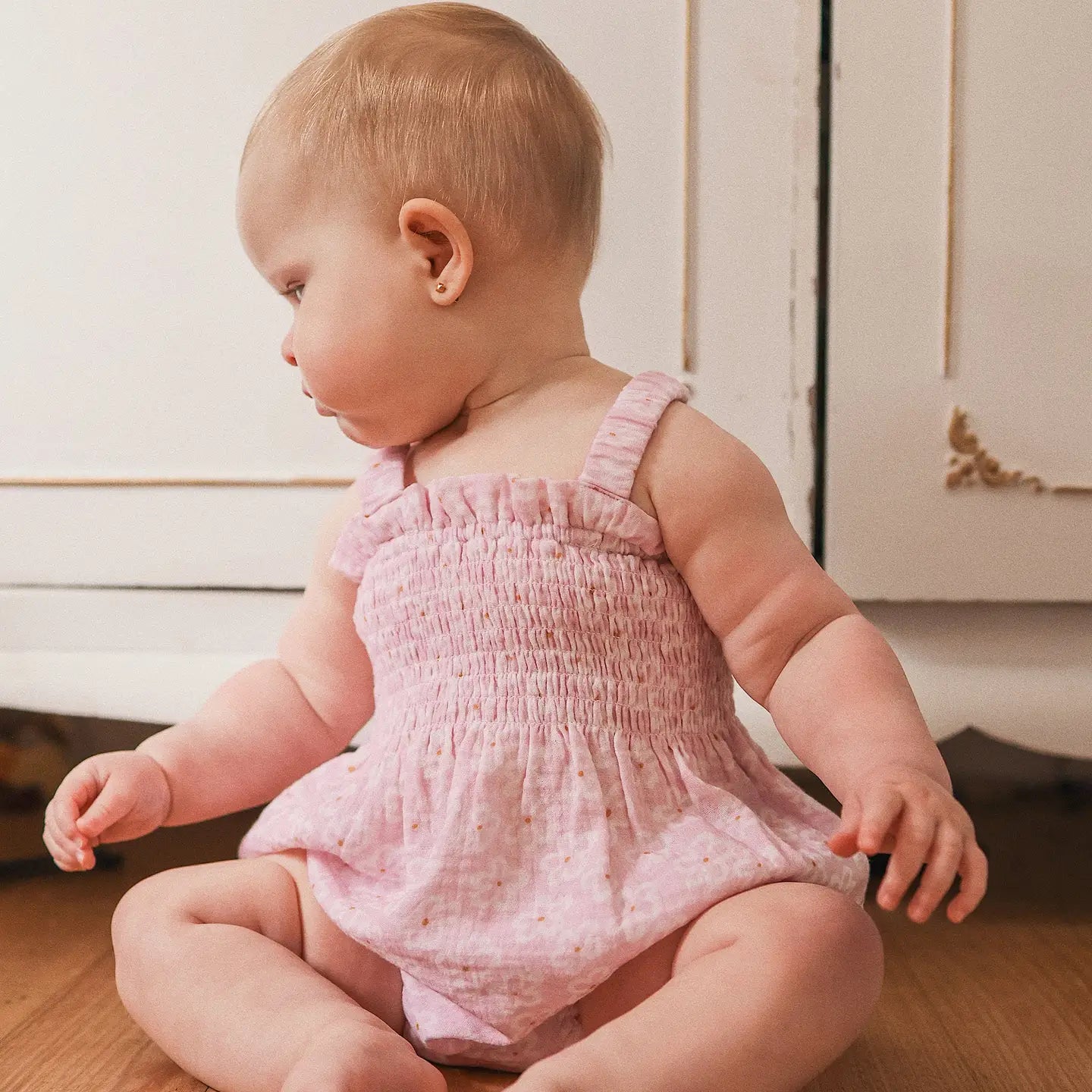 Woven Romper - Frangipani