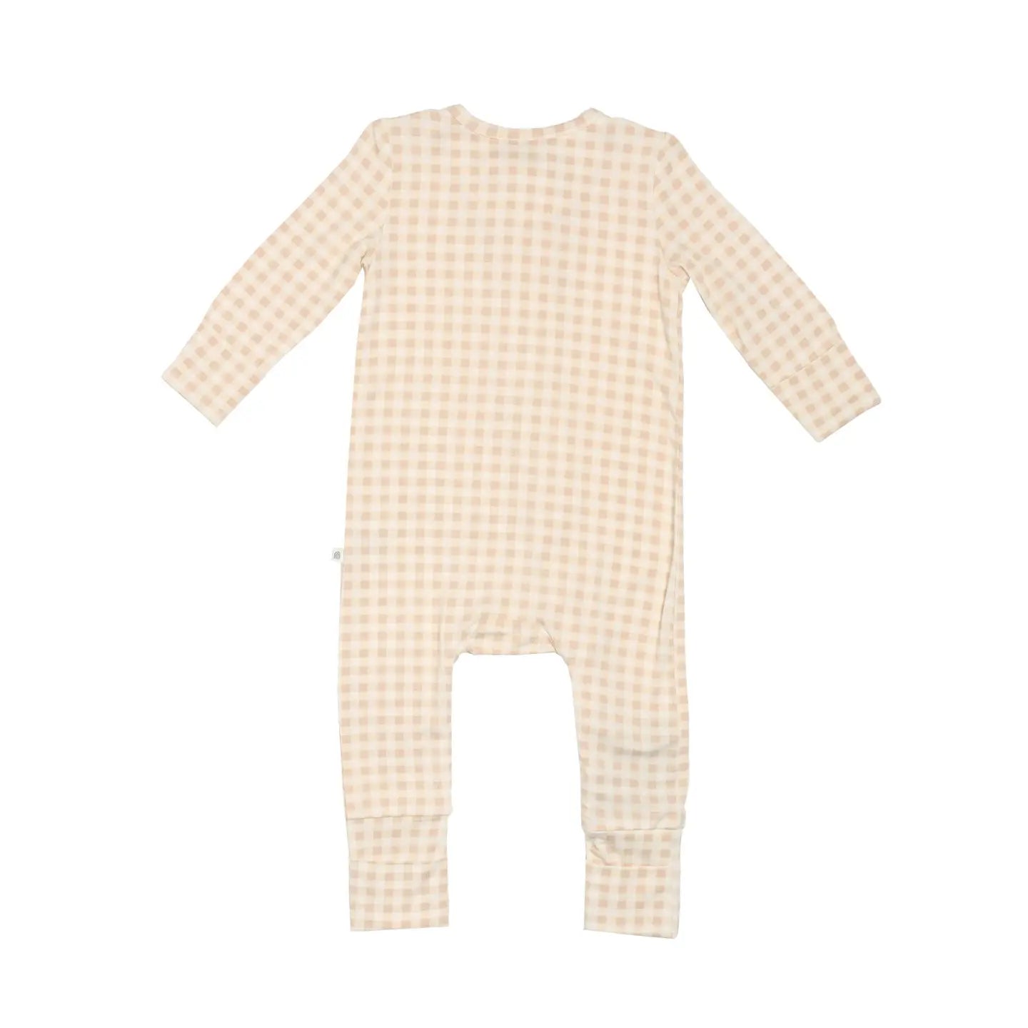 Neutral Gingham Onesie