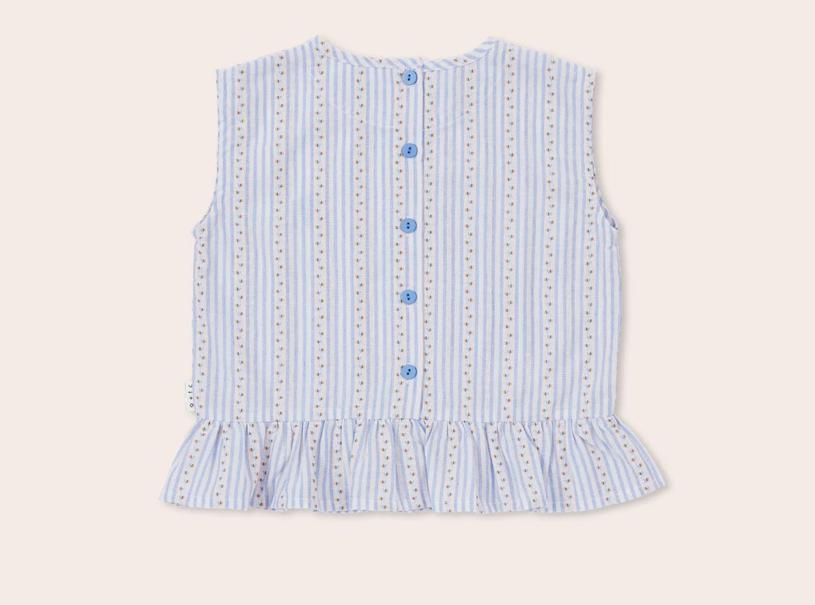 Peaches Boxy Frill Singlet