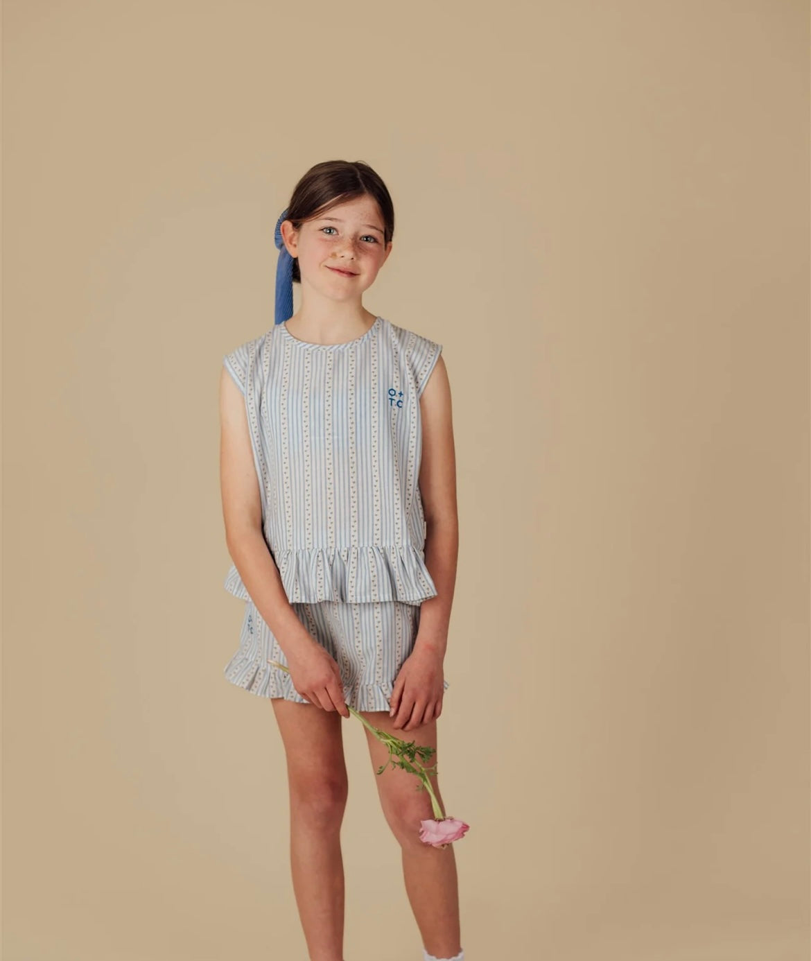 Peaches Boxy Frill Singlet