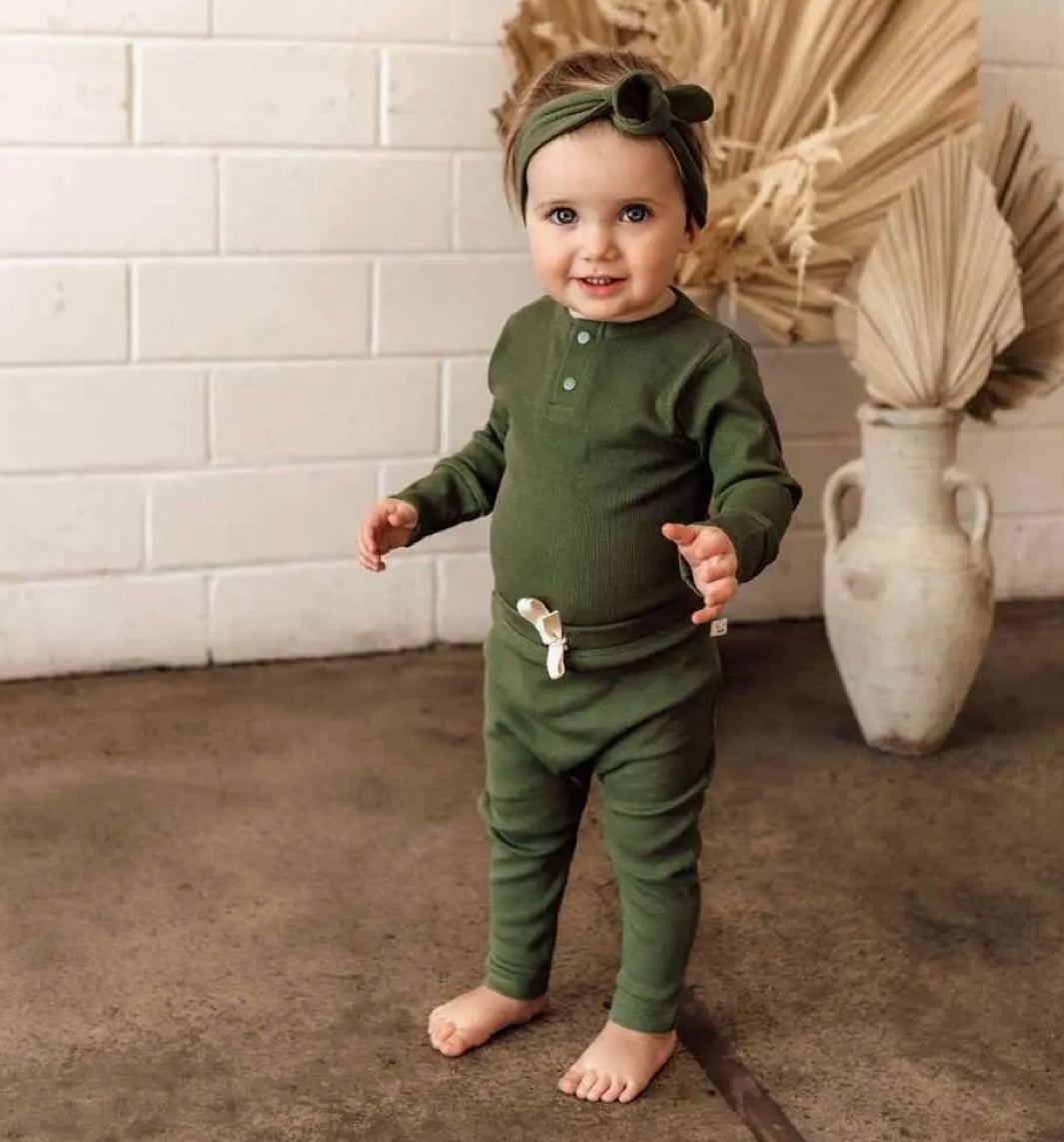 Olive Organic Pants